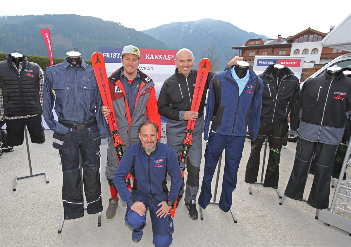 Max Franz, Elmar Kandolf und Toni Giger beim Skitag 2017