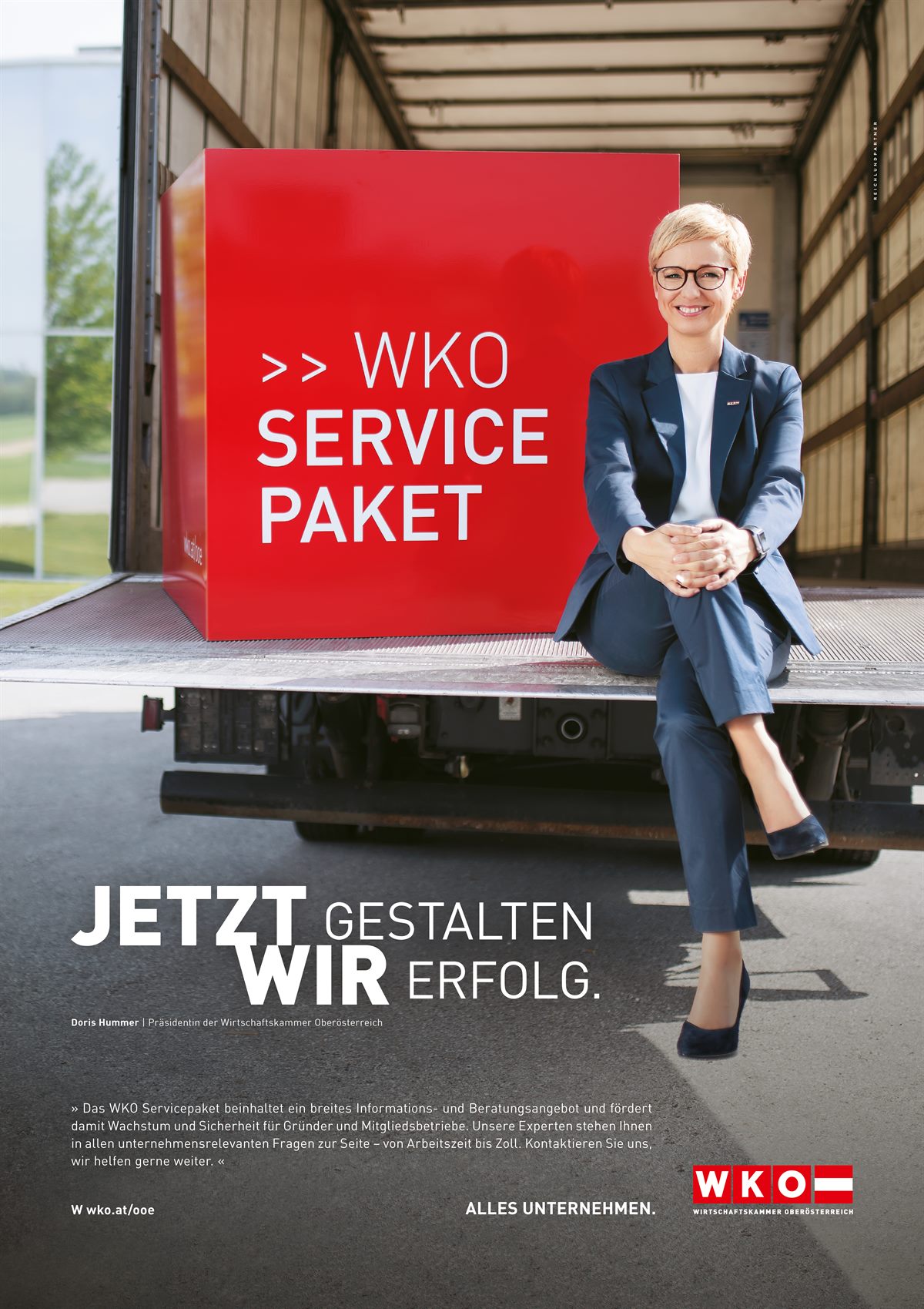 Kampagnensujet für die WKO Oberösterreich