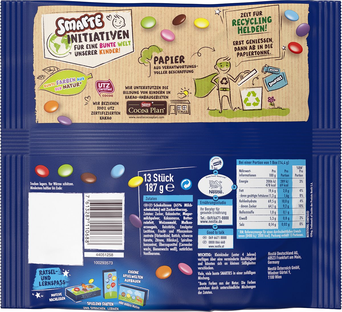 SMARTIES stellt als erste Süßwarenmarke weltweit auf recycelbare Papierverpackungen um