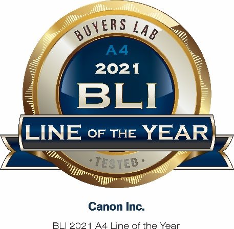Canon erhält den BLI 2021 A4 Line of the Year Award