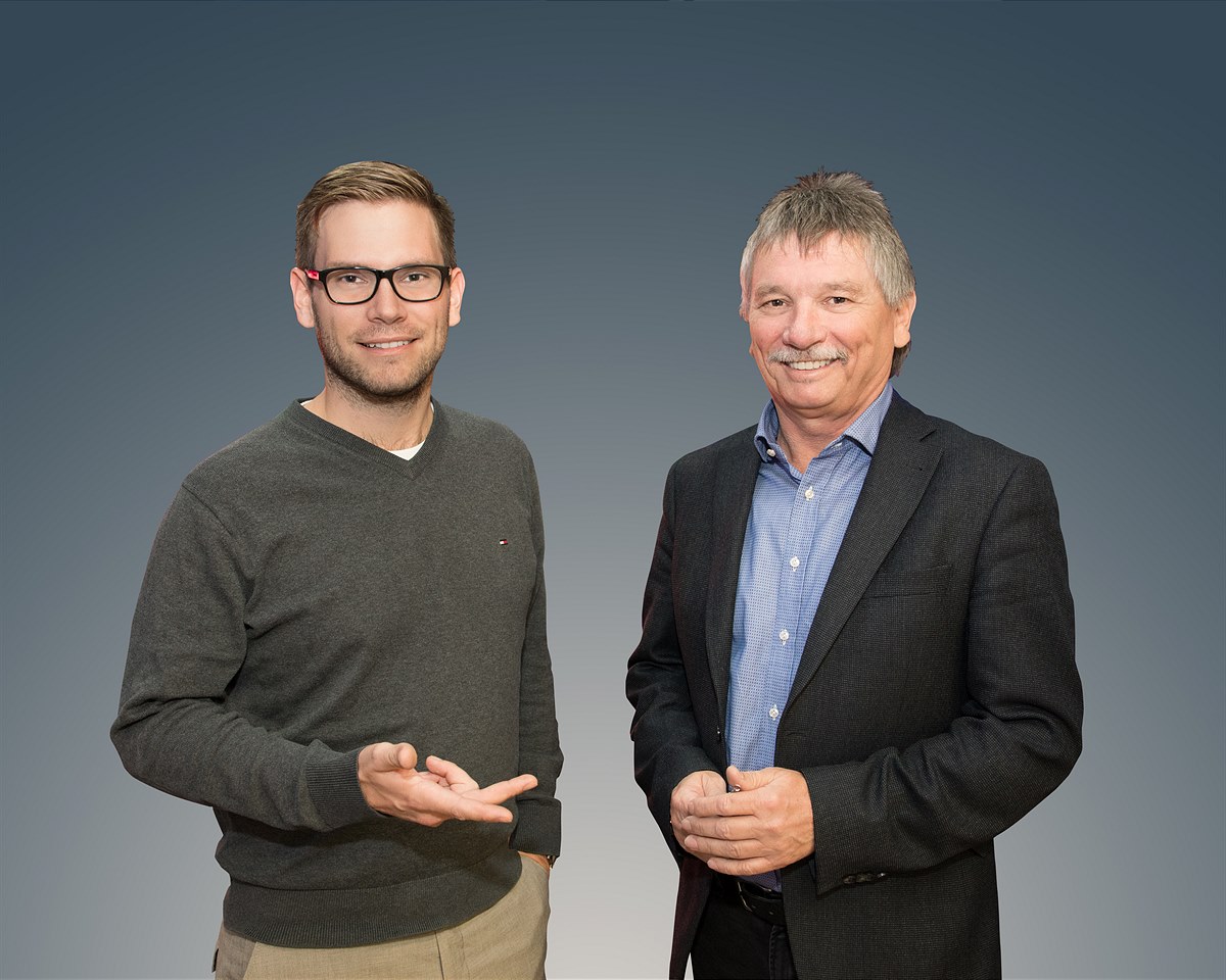 2025 übernimmt Christoph Huemer (links) die Geschäftsführung von Alfred Huemer (rechts)