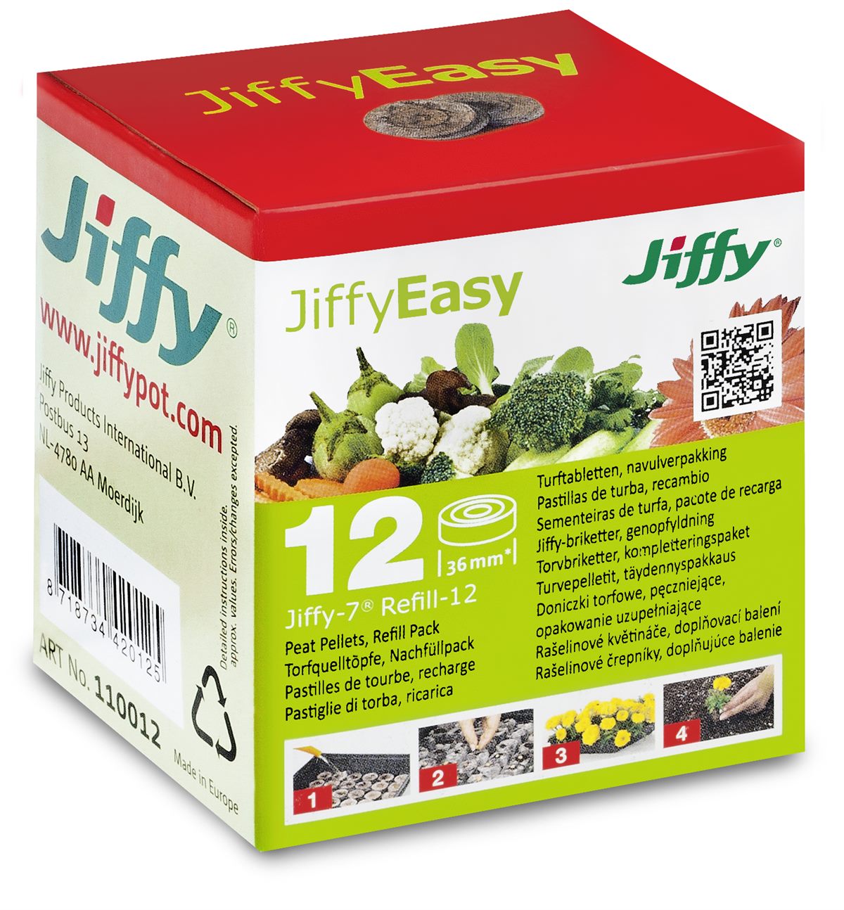 Jiffy-7 Refill Quelltöpfe 12 - UVP 2,49 EUR
