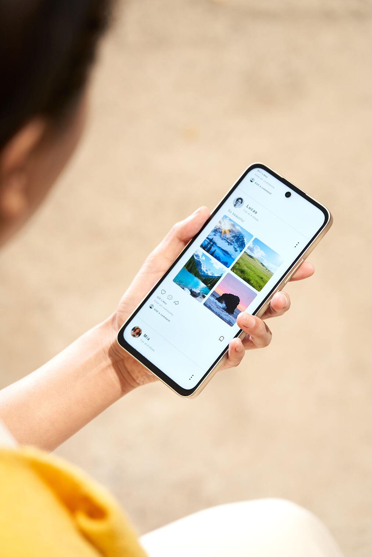 Das Smartphone 70 NXTPAPER Pro verwendet ein Display mit reduzierter Blendung und augenschonender Darstellung, die an Papier erinnert. 