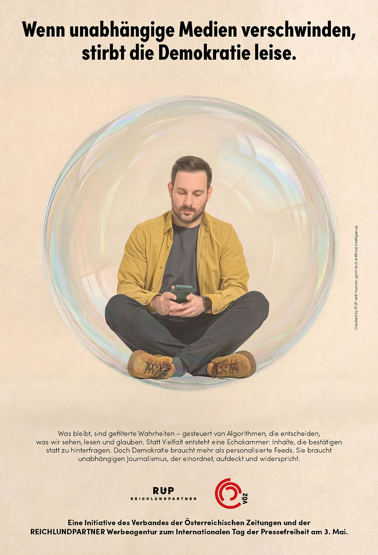 Kampagnensujets zum Tag der Pressefreiheit am 3. Mai 