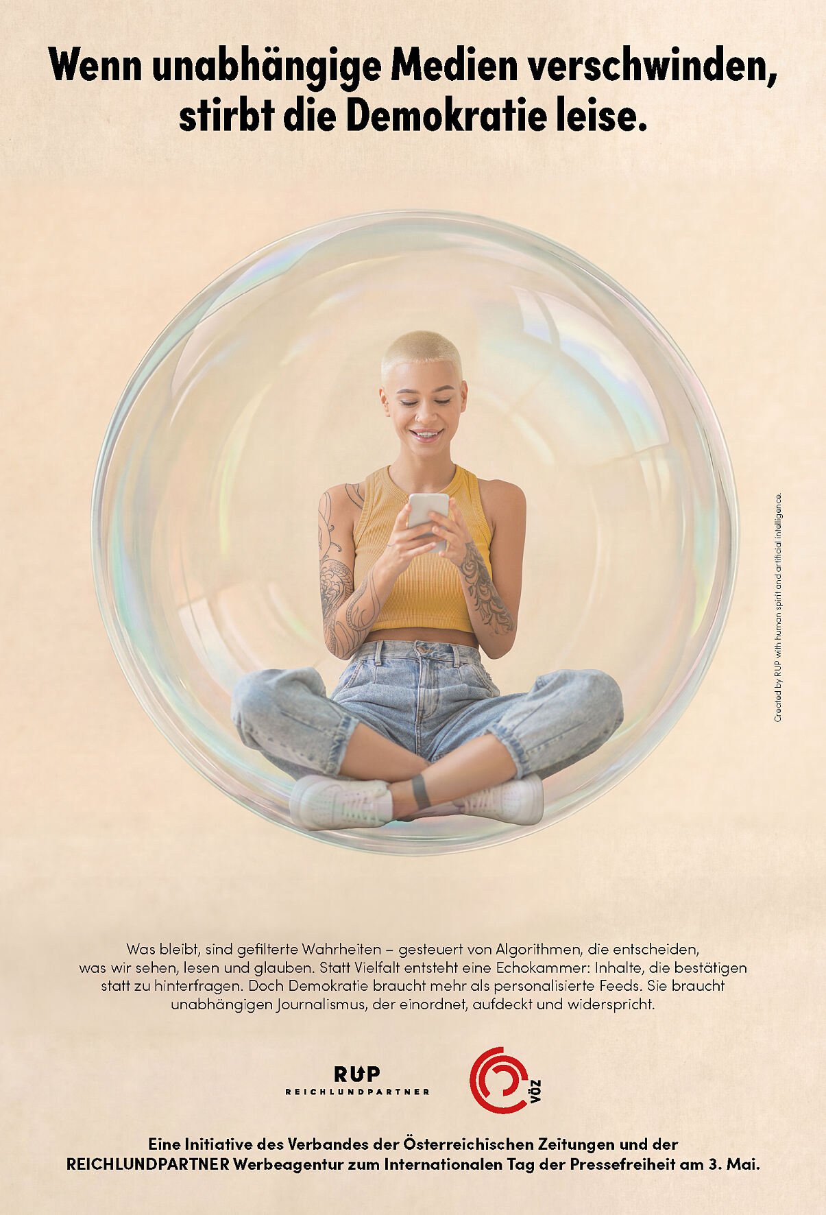 Kampagnensujets zum Tag der Pressefreiheit am 3. Mai 