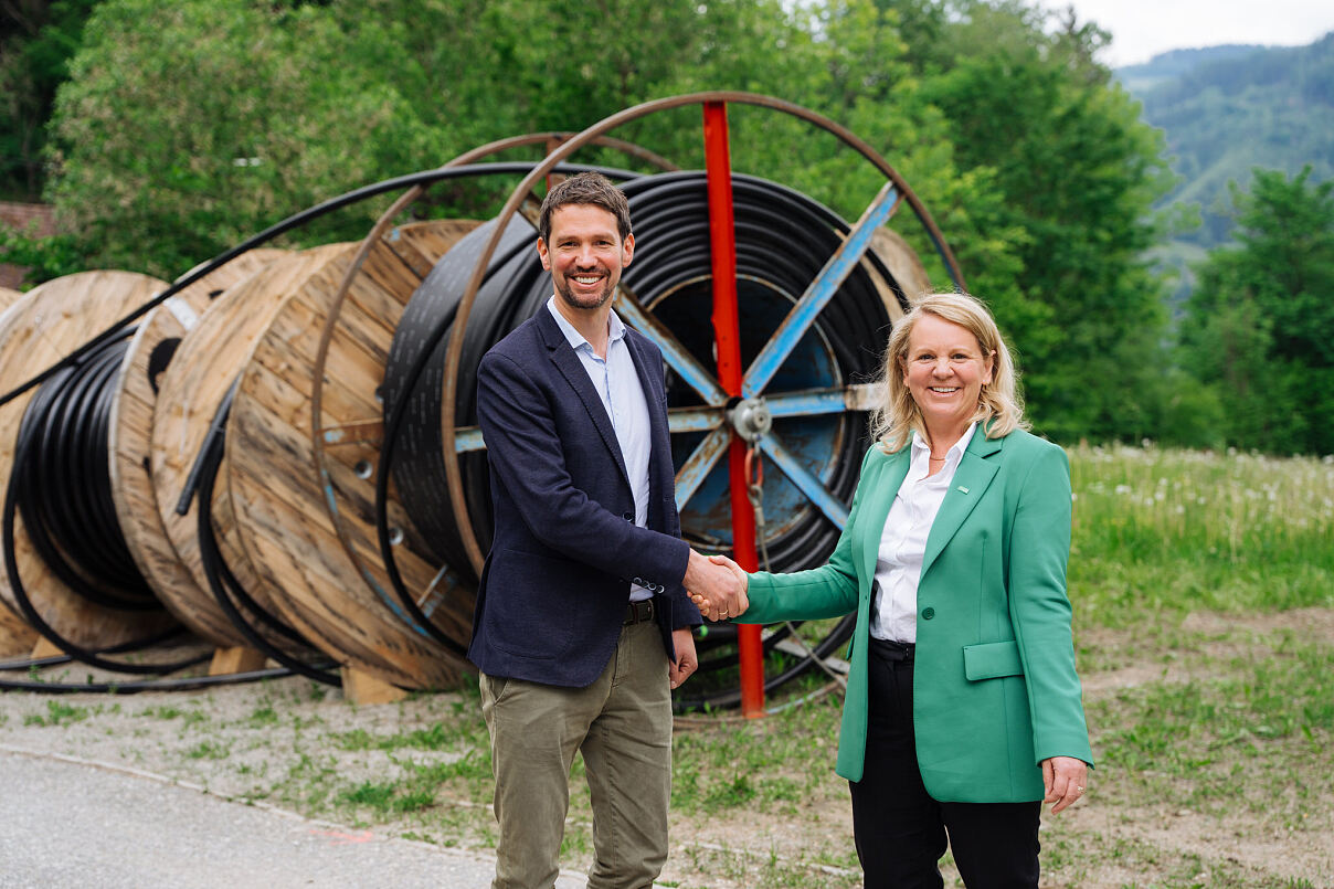 Kabelverlegung für den Windpark Bärofen: