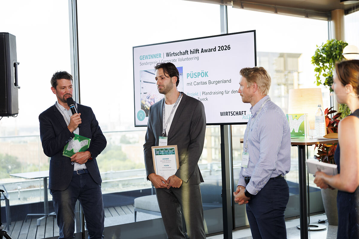 PÜSPÖK mit Wirtschaft hilft-Award in der Kategorie Corporate Volunteering ausgezeichnet