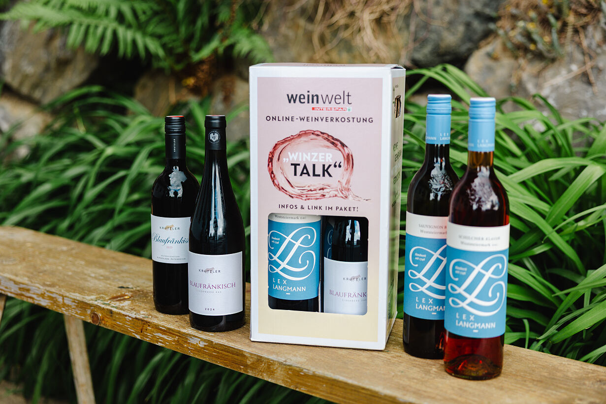Die Weine vom Weingut Lex-Langmann und vom Weingut Krutzler sind jene exklusive Tropfen, die in der Tasting Box für den Online Winzertalk am 11. Juni verkostet werden. 