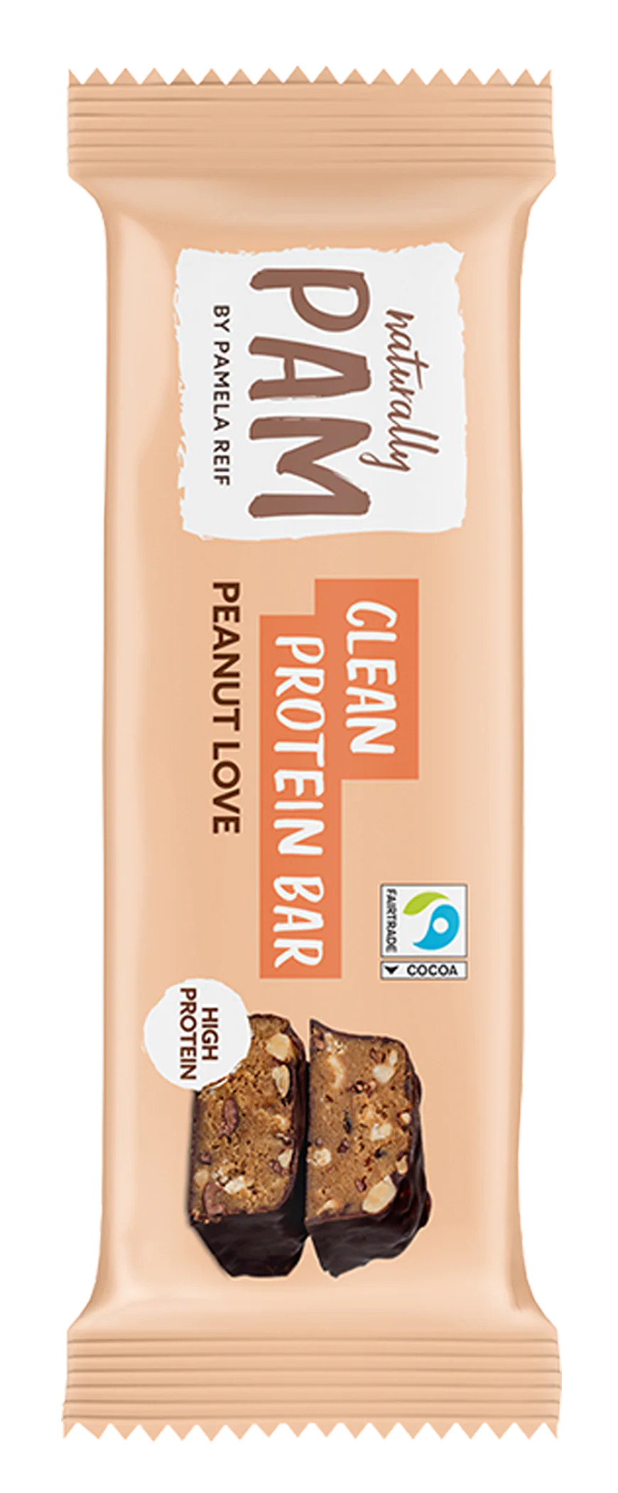 Naturally Pam Clean Protein Bar (bio) –    Peanut Love 