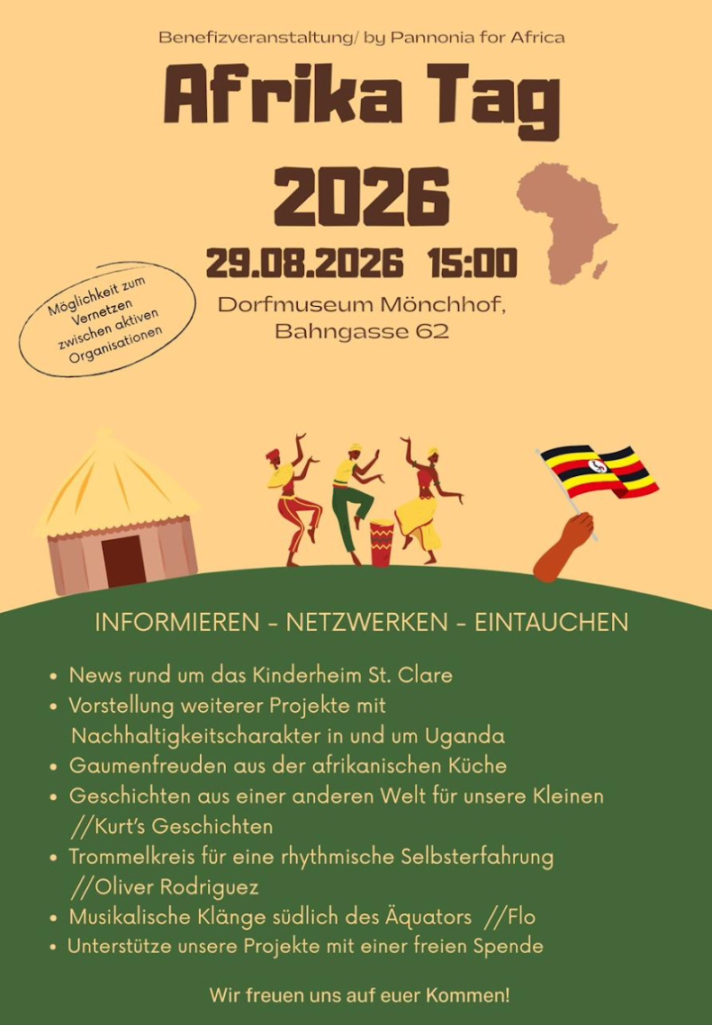 Einladung zum Afrika Tag am 29. August 2026 ab 15:00 Uhr im Dorfmuseum Mönchhof