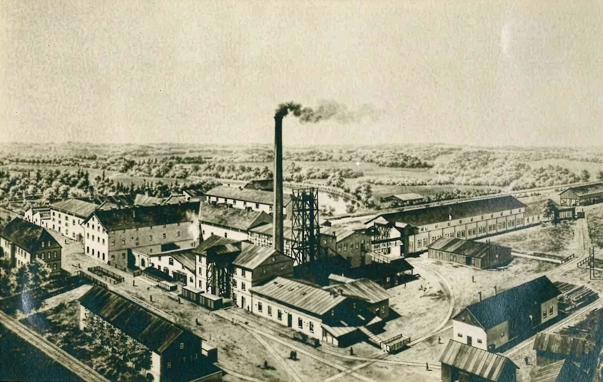 Papierfabrik Nettingsdorf um 1900-1