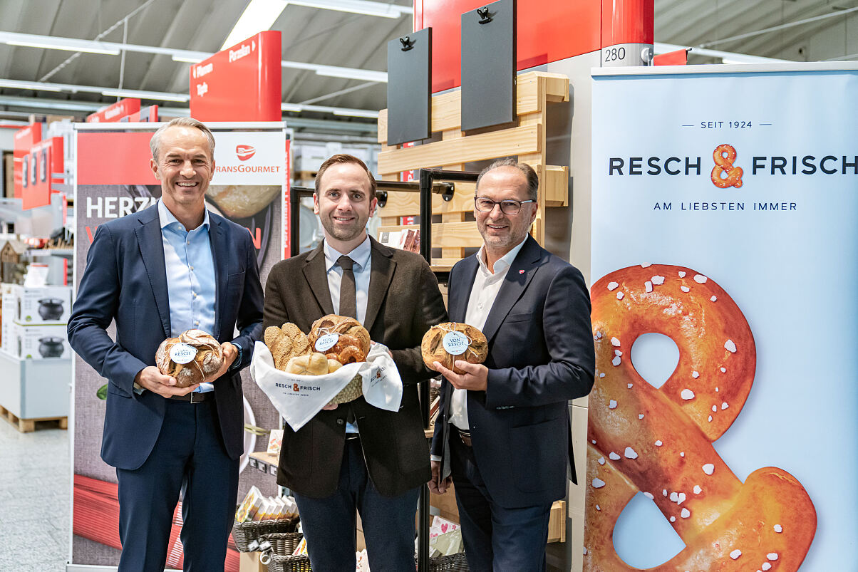 Manuel Hofer, Georg Resch und Thomas Panholzer freuen sich auf die Zusammenarbeit
