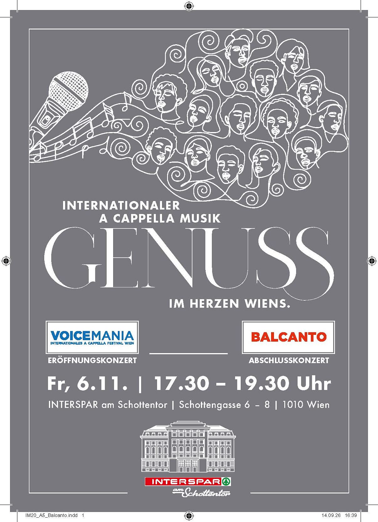 Internationaler A Cappella Genuss bei INTERSPAR am Schottentor