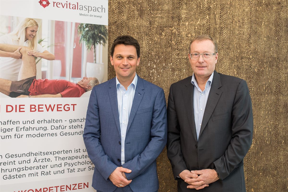 Dr. Günther Beck (Revital Aspach) und Prof. Dr. Werner Beutelmeyer (market Institut)