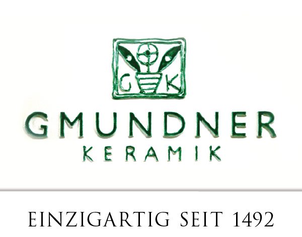 Gmundner Keramik Logo mit Slogan