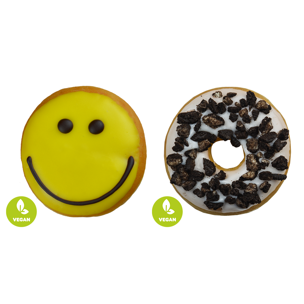 Dunkin Donut Vegane Donut-Box (Happy _ Oreo Ring) 2 Stk