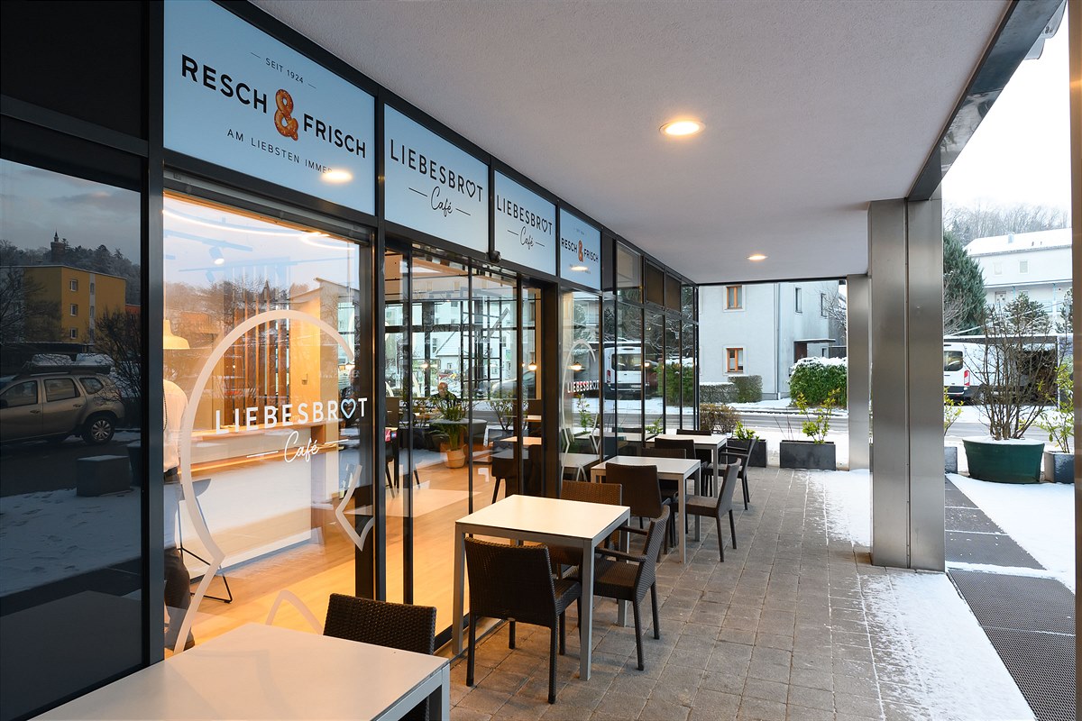 Im neuen Look: Das Resch&Frisch Liebesbrot Café Thalheim