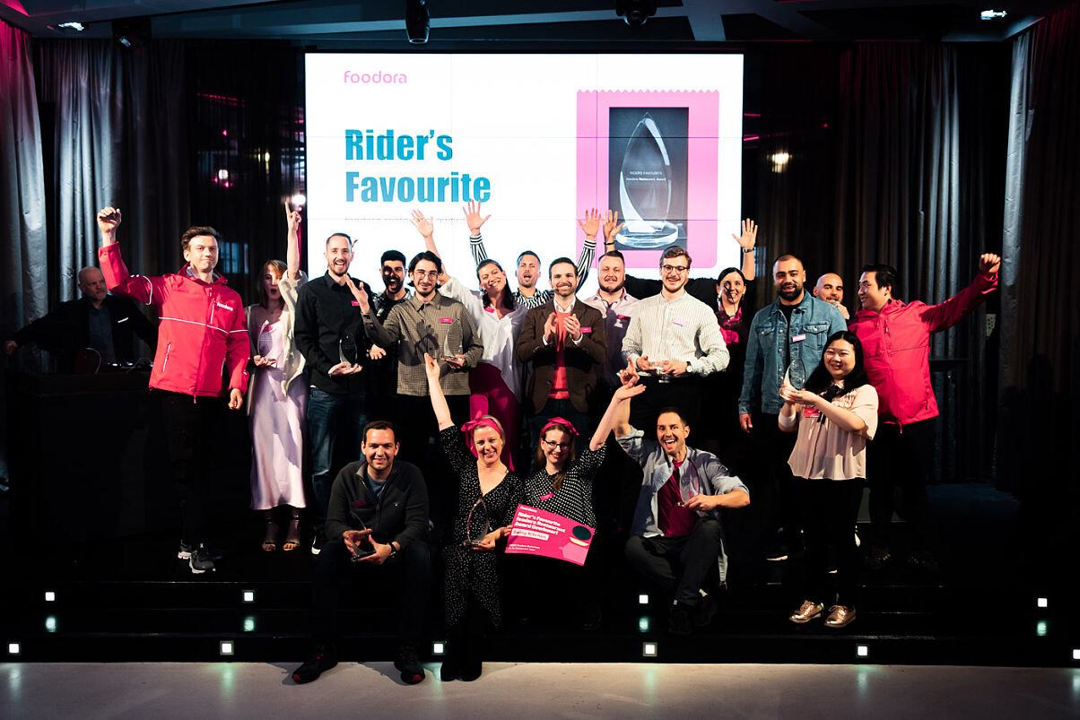 foodora_Rider Awards_Gewinner_jubelnd