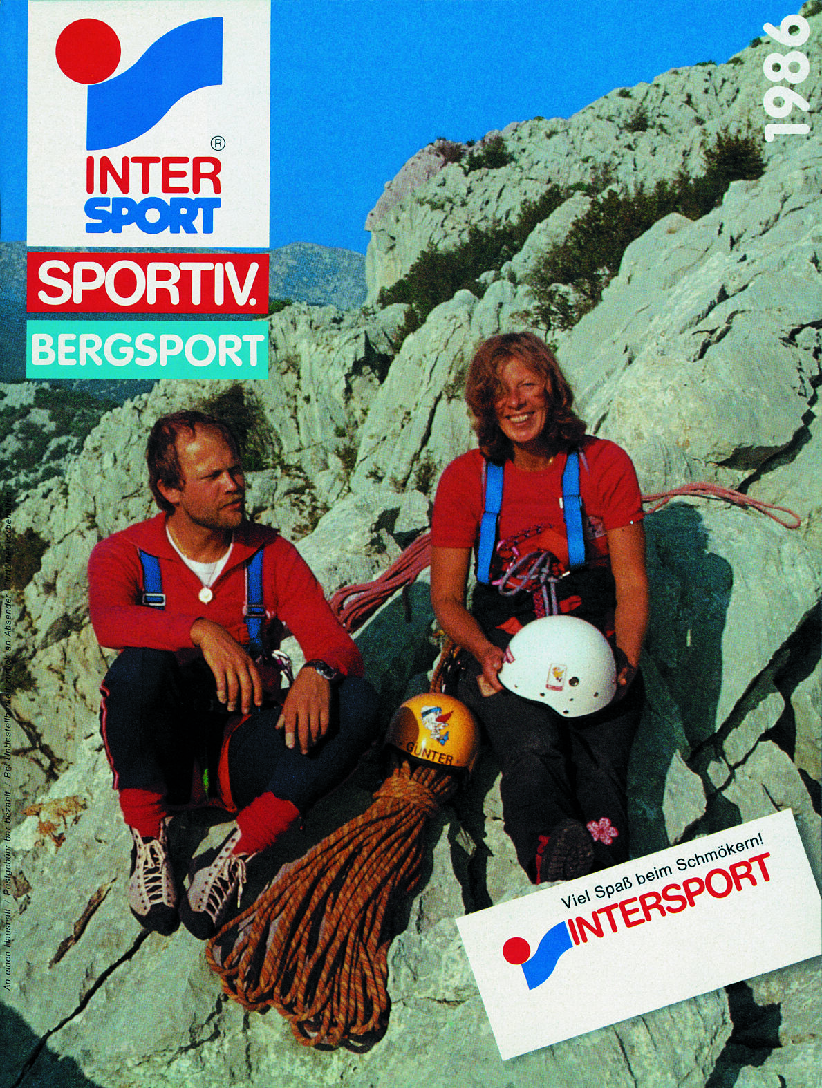 1986 Bergsport-Katalog - Schon damals war der Bergsport bei Intersport eine wichtige Säule. 