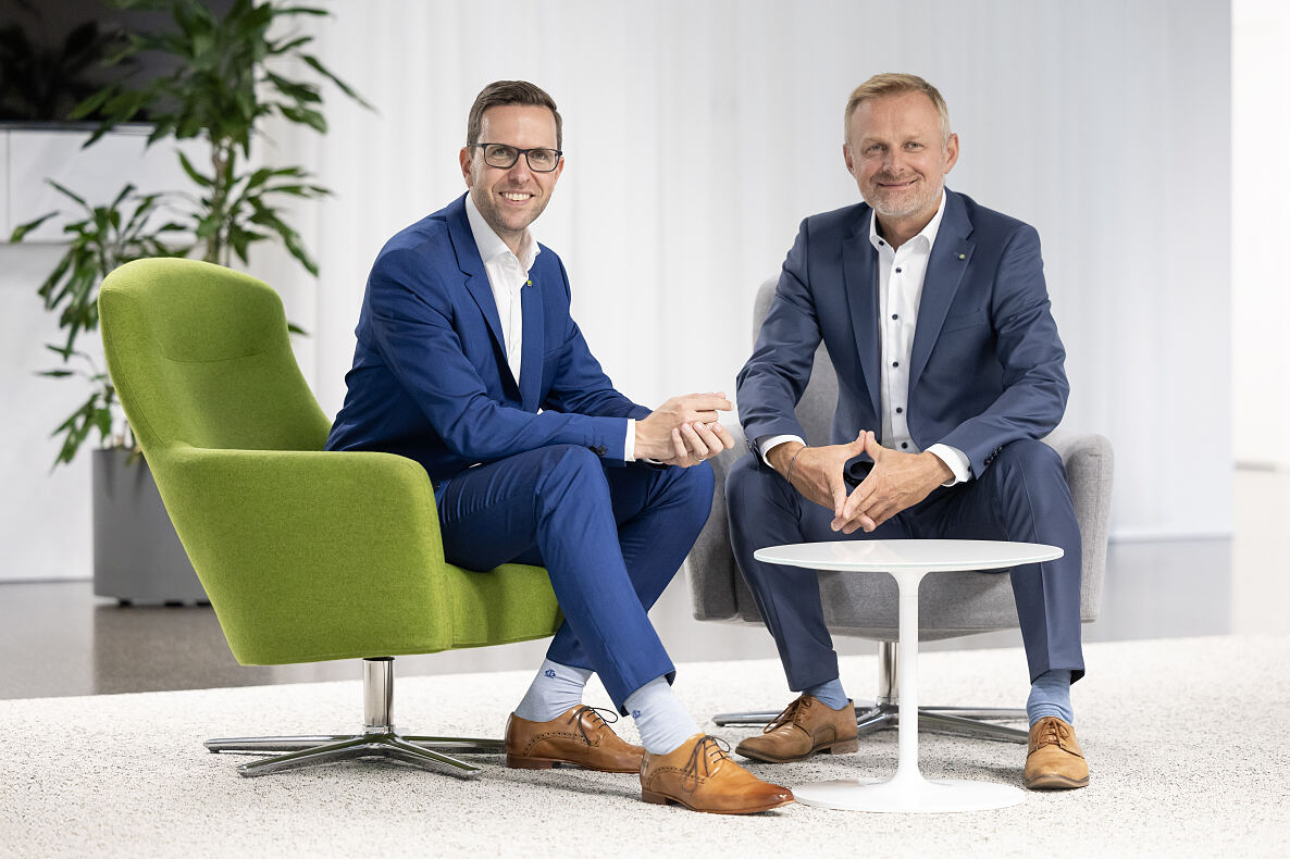 Christoph Knogler CEO und Sprecher des Vorstands der KEBA Group AG und Andreas Schoberleitner CFO KEBA Group AG