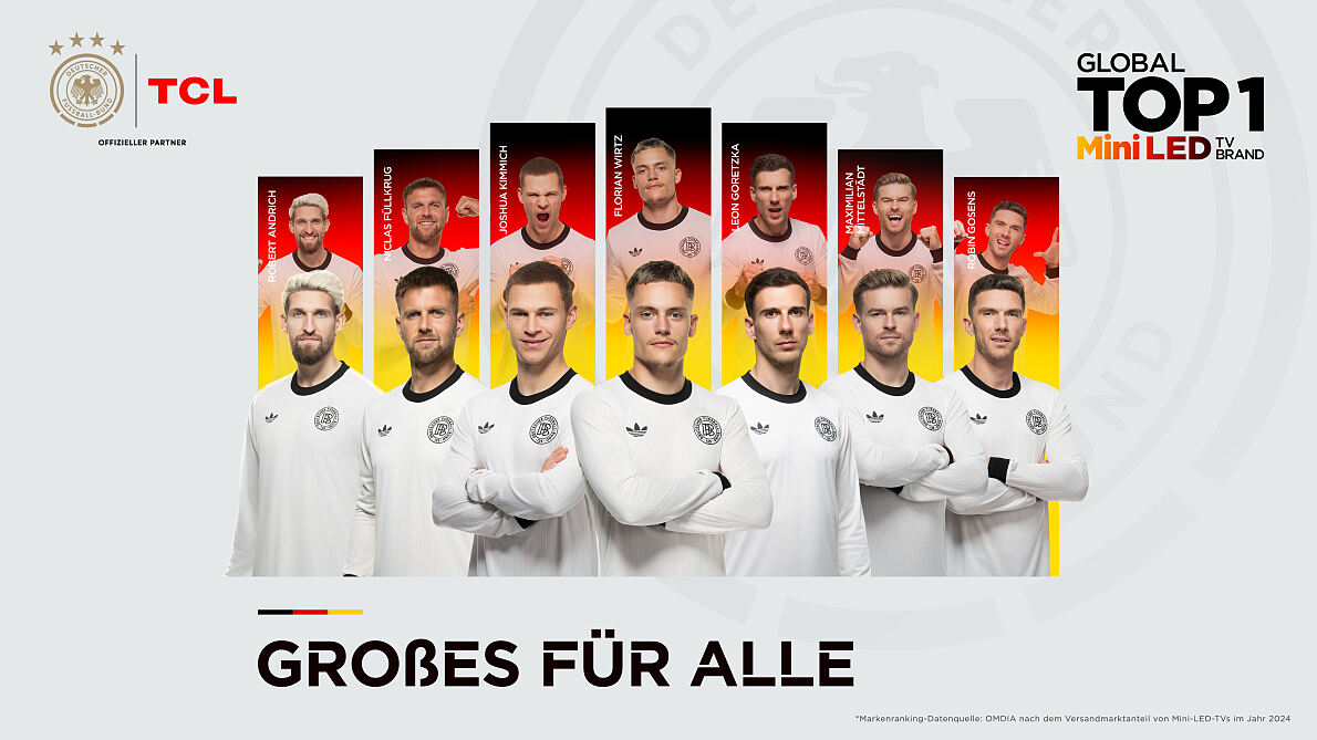 Seit 2023 ist TCL stolzer Partner der DFB-Nationalmannschaft.