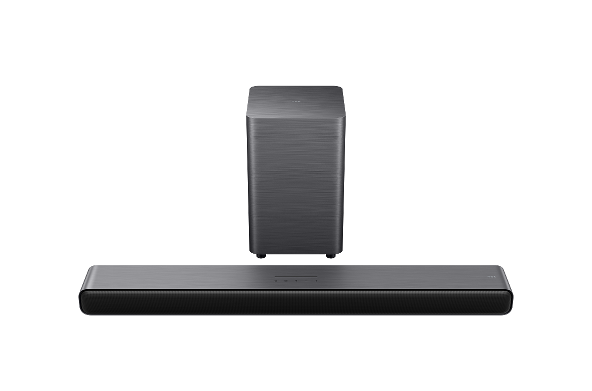 Die S55H ist eine kompakte Soundbar mit kabellosem Subwoofer. 