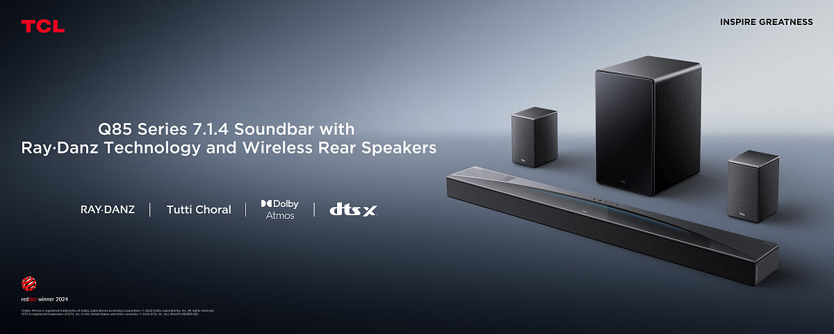 Ausgeklügelte TCL-Technologie für maximal guten Sound: Die Q85H Pro.