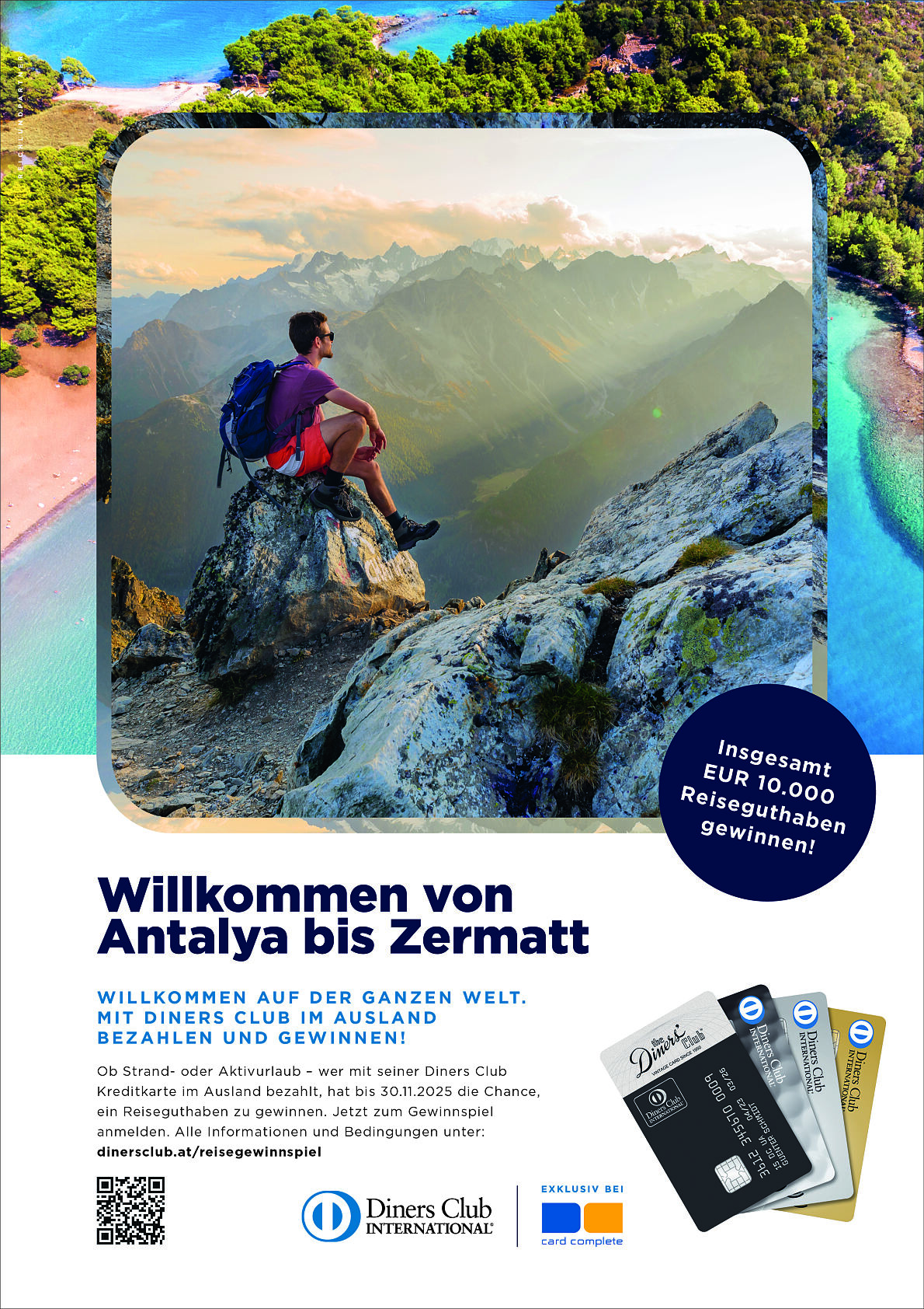 Die neue Kampagne Willkommen auf der ganzen Welt von REICHLUNDPARTNER für Diners Club ist aufmerksamkeitsstark und modern