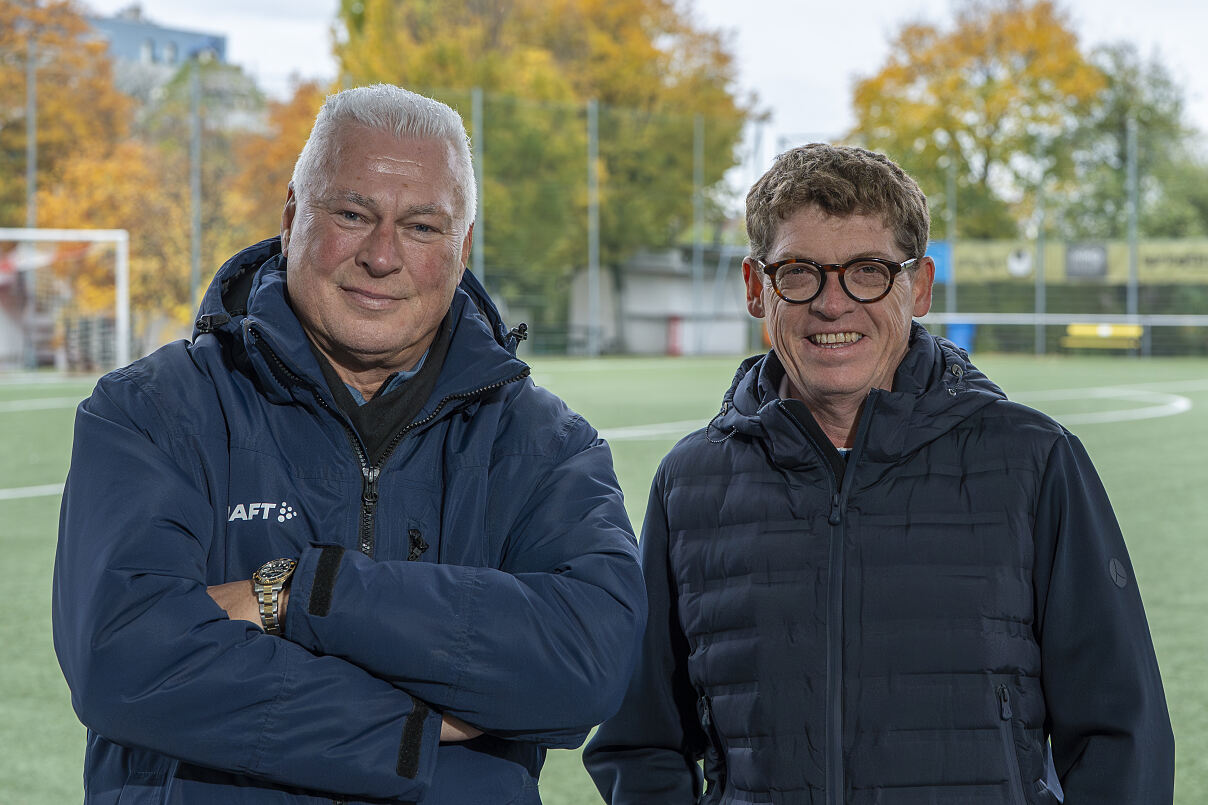 Toni Polster (l.) & Mario Haller, Geschäftsführer von Lilly Österreich (r.)