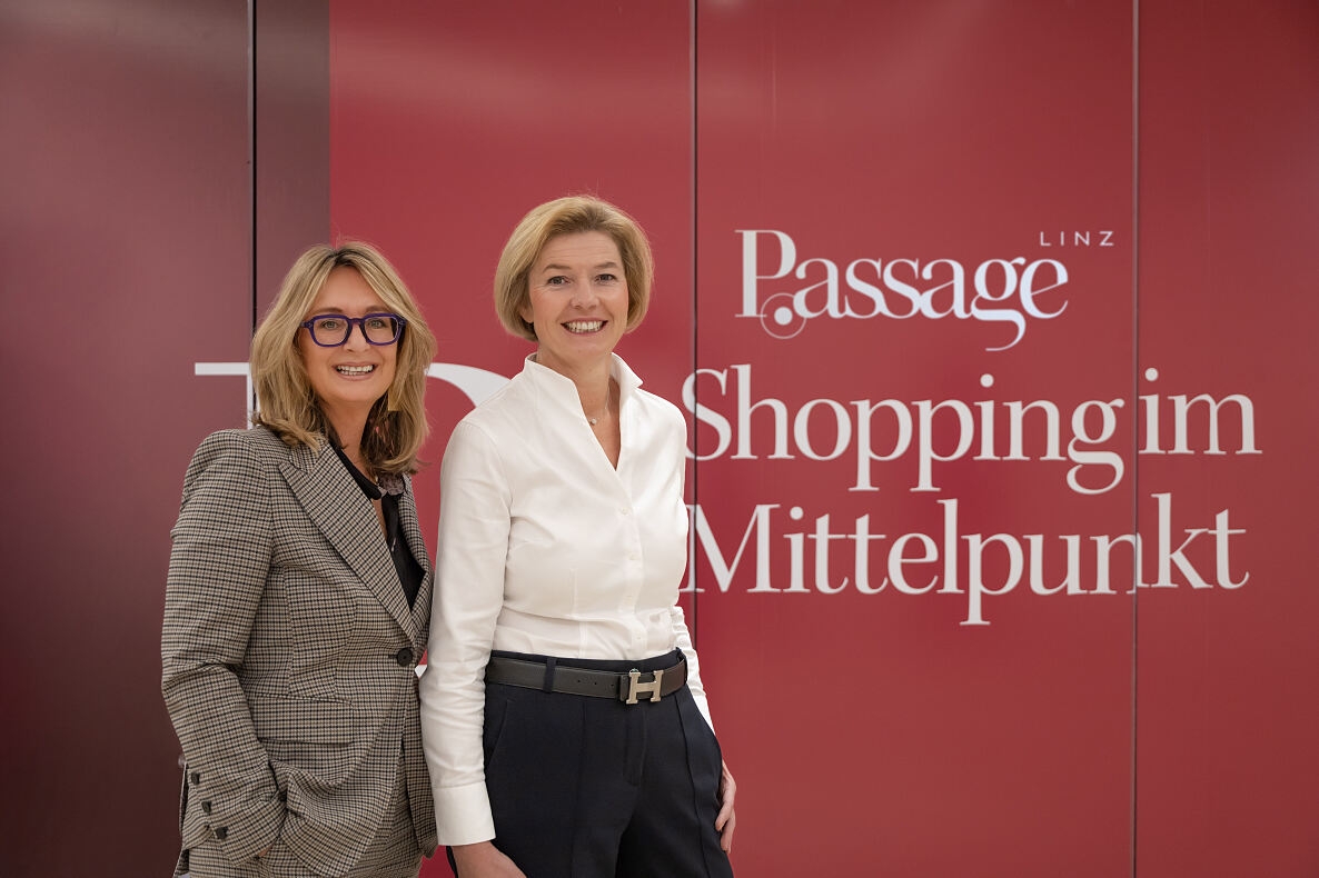 Barbara Harrer, Unternehmensberaterin BH Consulting &Solution und Julia Kretz, Centerleitung der Passage 