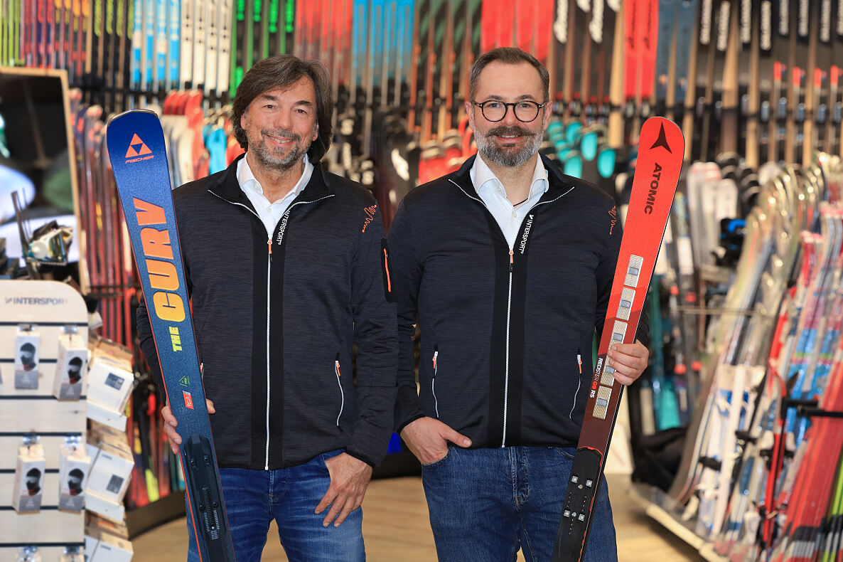Franz Koll (li., Geschäftsführer INTERSPORT Austria) und Johannes Kastenhuber (re., INTERSPORT Austria) 